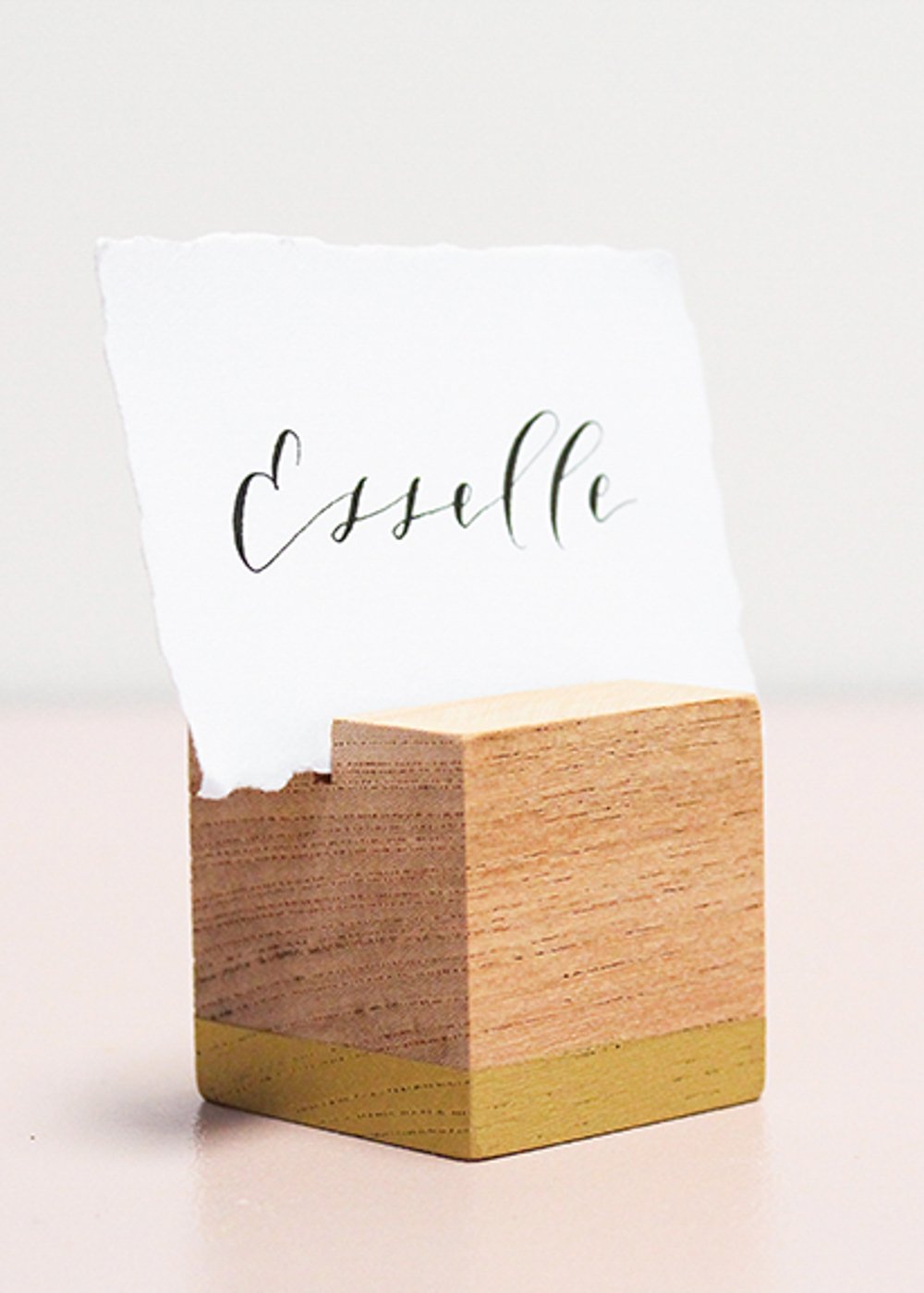 Beech Cube Placecard Holders (Set of 6)